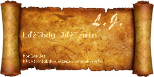 Lábdy Jázmin névjegykártya